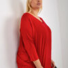 Červený plus size top VIVANEA