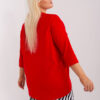 Červená plus size mikina MELLORA