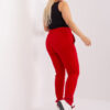 Červené plus-size tepláky s kapsami – IVAILIA