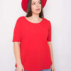 Červené plus size tričko LIVELLE Missy