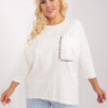 Ecru plus size oversize top OVERECRU
