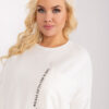 Ecru plus size oversize top OVERECRU