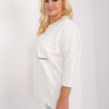 Ecru plus size oversize top OVERECRU