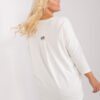 Ecru plus size oversize top OVERECRU