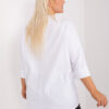 Ecru plus size mikina MELLORA se šňůrkami