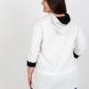 Ecru plus size mikina NOVELLA s nápisem
