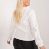 Ecru plus size mikina HOODELIA