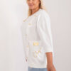 Ecru plus size mikina GOLDPOCK