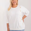 Ecru plus size mikina GOLDPOCK