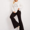 Ecru plus size mikina LETTERIA