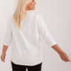 Ecru plus size mikina SCRIPTELLA