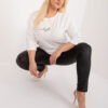 Ecru plus size mikina LIGHTNOTE