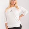 Ecru plus size mikina LIGHTNOTE