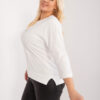 Ecru plus size mikina LIGHTNOTE