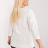 Ecru plus size mikina LIGHTNOTE