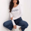 Ecru top MOONARA s motivem MOONCHILD