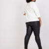 Ecru plus size mikina CORDELISE s nápisem