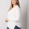 Ecru plus size mikina LILAVIE