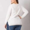 Ecru plus size mikina LILAVIE