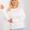 Ecru plus size mikina PLUSSOFT