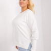 Ecru plus size mikina PLUSSOFT