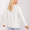 Ecru plus size mikina PLUSSOFT