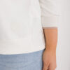 Ecru plus size top PURENNA