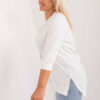 Ecru plus size top DAISYDRAW s květy