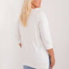 Ecru plus size top DAISYDRAW s květy