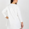 Ecru plus size mikina APPLINNE s aplikací