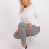 Ecru plus size mikina RELAXDUO