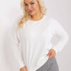 Ecru plus size mikina RELAXDUO