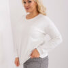 Ecru plus size mikina RELAXDUO