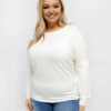 Ecru plus-size top PETITARA