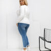 Ecru plus-size top BADGINA