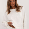 Ecru teplákový komplet s oversize mikinou – BELPHOEBE