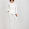 Ecru casual komplet s mikinou – AZARIA