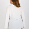 Ecru plus size halenka LAKERTA s dlouhým rukávem – ELSINORE