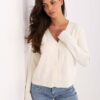 Ecru kardigan REYHAN s viskózou
