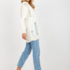 Ecru oversize kardigan ASTRĪDA RUE PARIS s otvory