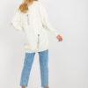 Ecru oversize kardigan ASTRĪDA RUE PARIS s otvory