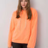 Fluo oranžová mikina Emy s kapucí – CIRINA