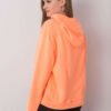 Fluo oranžová mikina Emy s kapucí – CIRINA