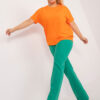 Neonově oranžový plus size top COLORWAVE