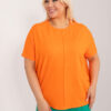 Neonově oranžový plus size top COLORWAVE