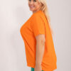 Neonově oranžový plus size top COLORWAVE