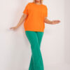 Neonově oranžový plus size top COLORWAVE