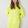 Fluo žlutá mikina Olive s kapucí – DORARA