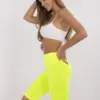 Fluo žluté sportovní cyklistické kraťasy – SYRELLA