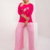 Fuchsiový plus size top PINKFLORA